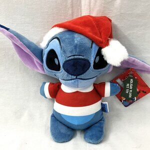 NWT Disney's Lilo and Stitch - Santa Stitch Plush Dog Toy